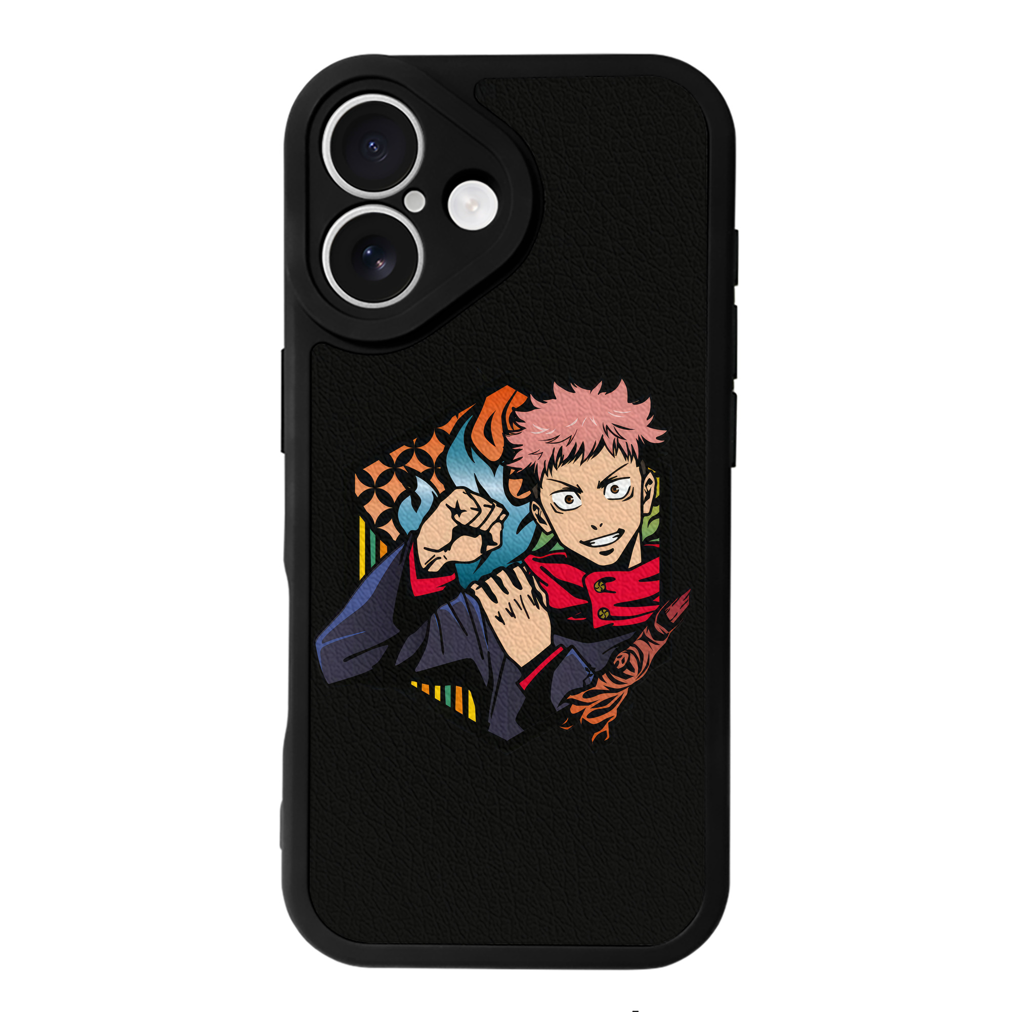 （画像用） 呪術廻戦 Jujutsu Kaisen 【iPhone 16シリーズ対応】シリコンスマホケース（レザー調） 材質：シリコン